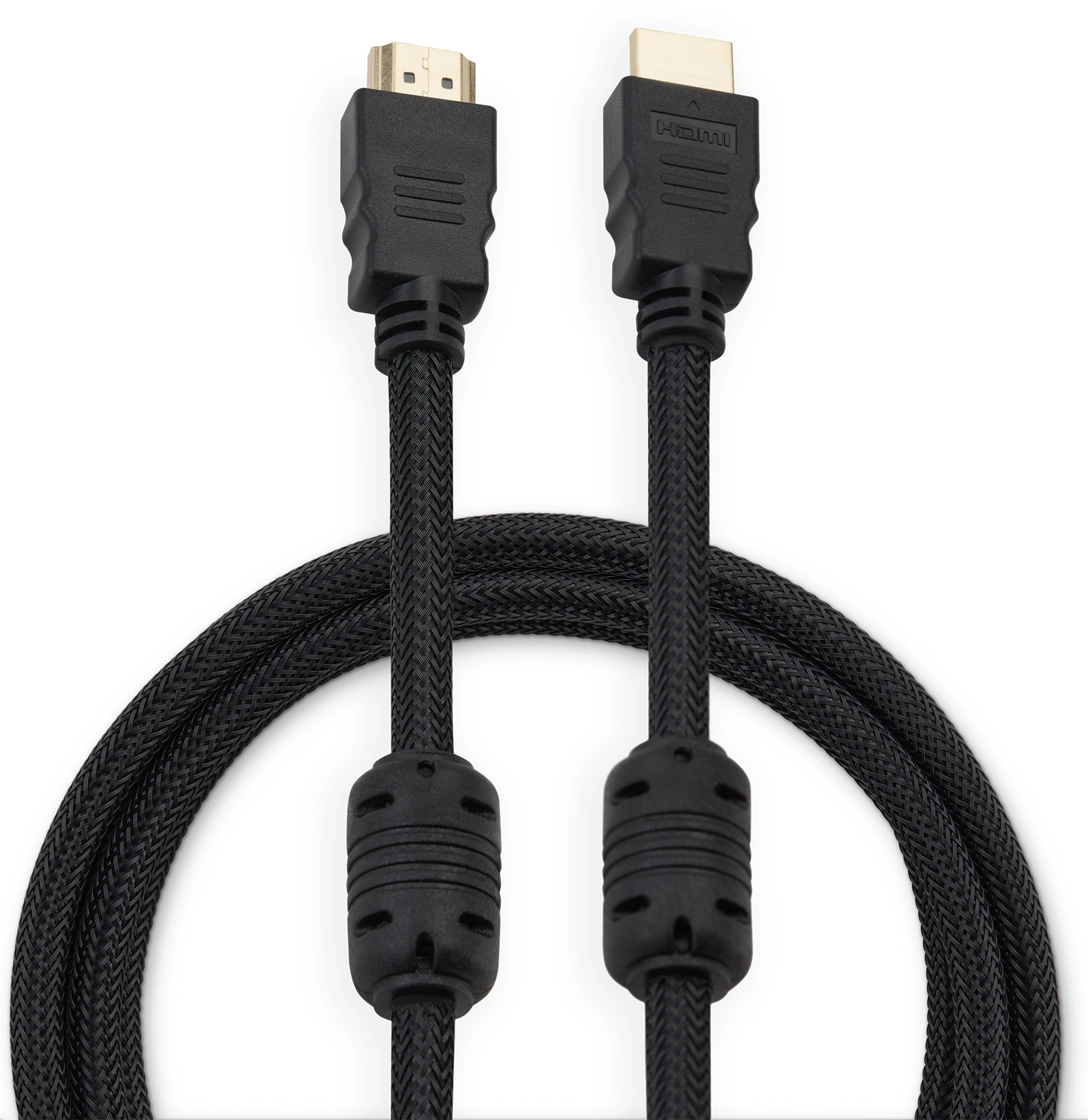 Кабель аудио-видео Buro HDMI (m)/HDMI (m) 2м. феррит.кольца позолоч.конт. черный (HDMI-V1.4-2MC) — миниатюра 3