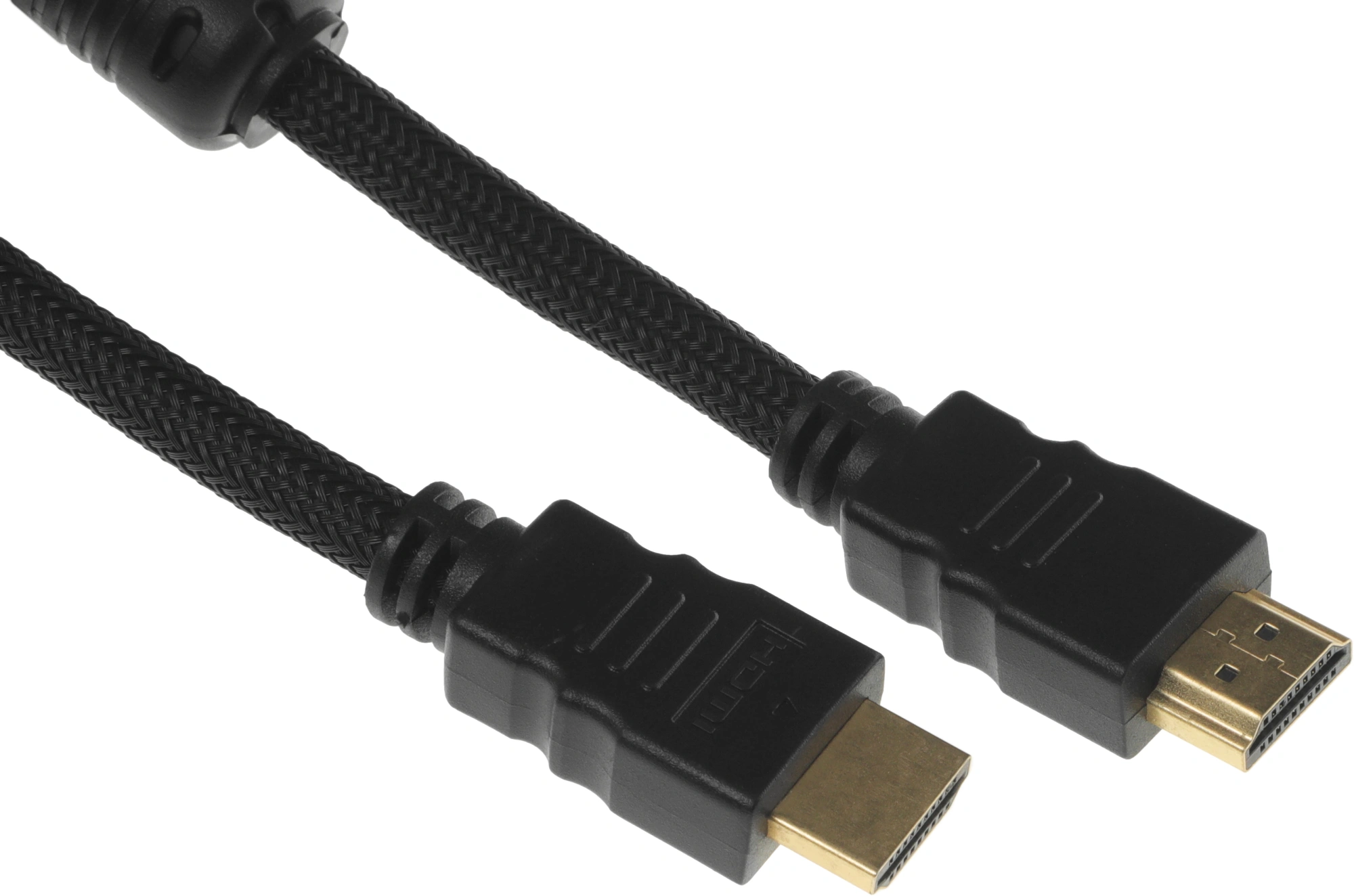 Кабель аудио-видео Buro HDMI (m)/HDMI (m) 2м. феррит.кольца позолоч.конт. черный (HDMI-V1.4-2MC) — миниатюра 7