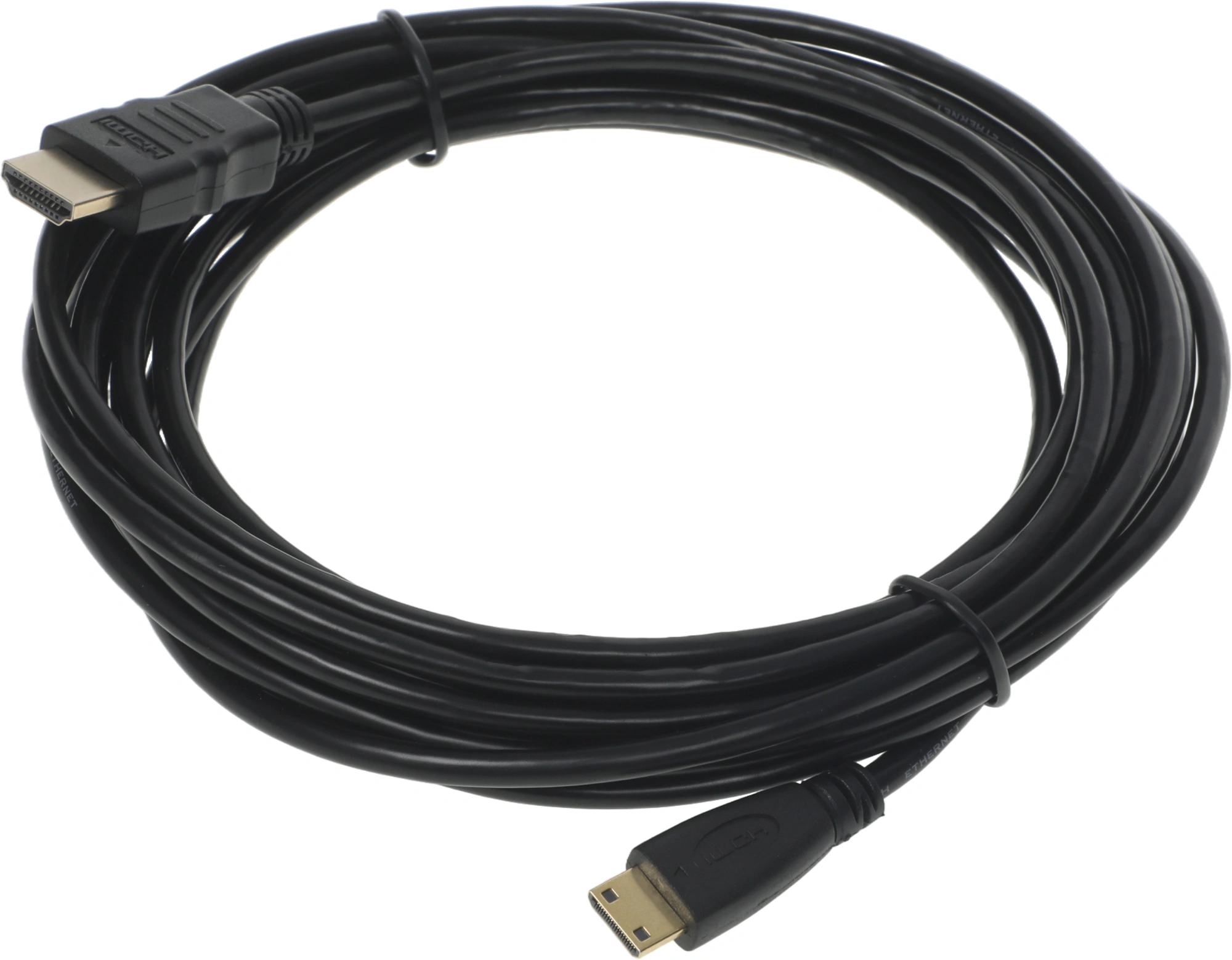 Кабель аудио-видео Buro mini-HDMI (m)/HDMI (m) 5м. черный (BHP-MINHDMI-5) — миниатюра 7