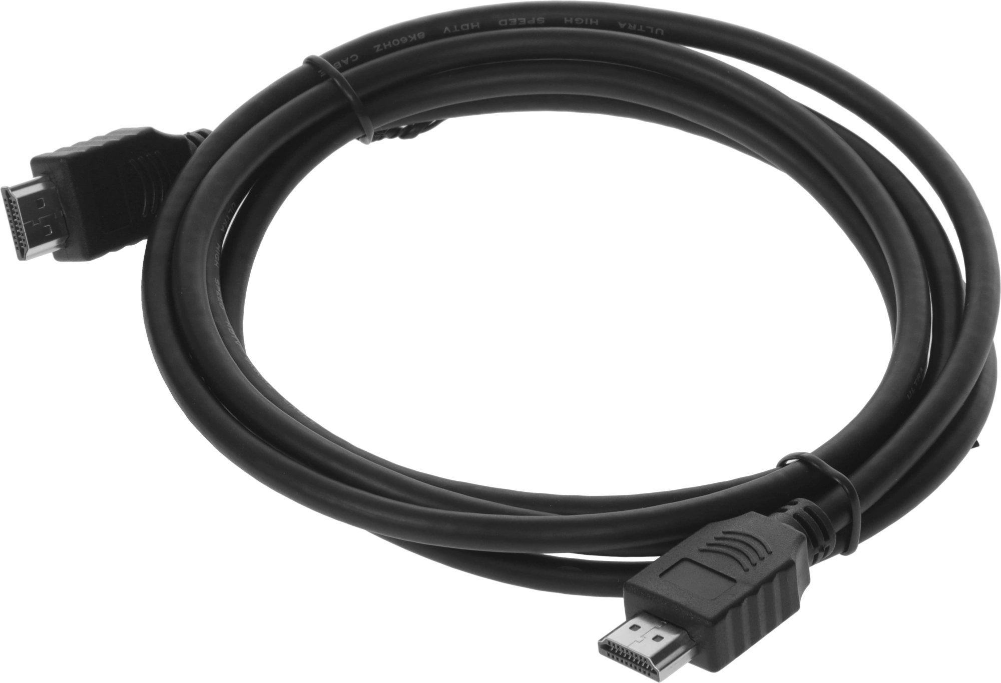 Кабель аудио-видео Buro HDMI (m)/HDMI (m) 2м. черный (BHP-HDMI-2.1-2) — миниатюра 4