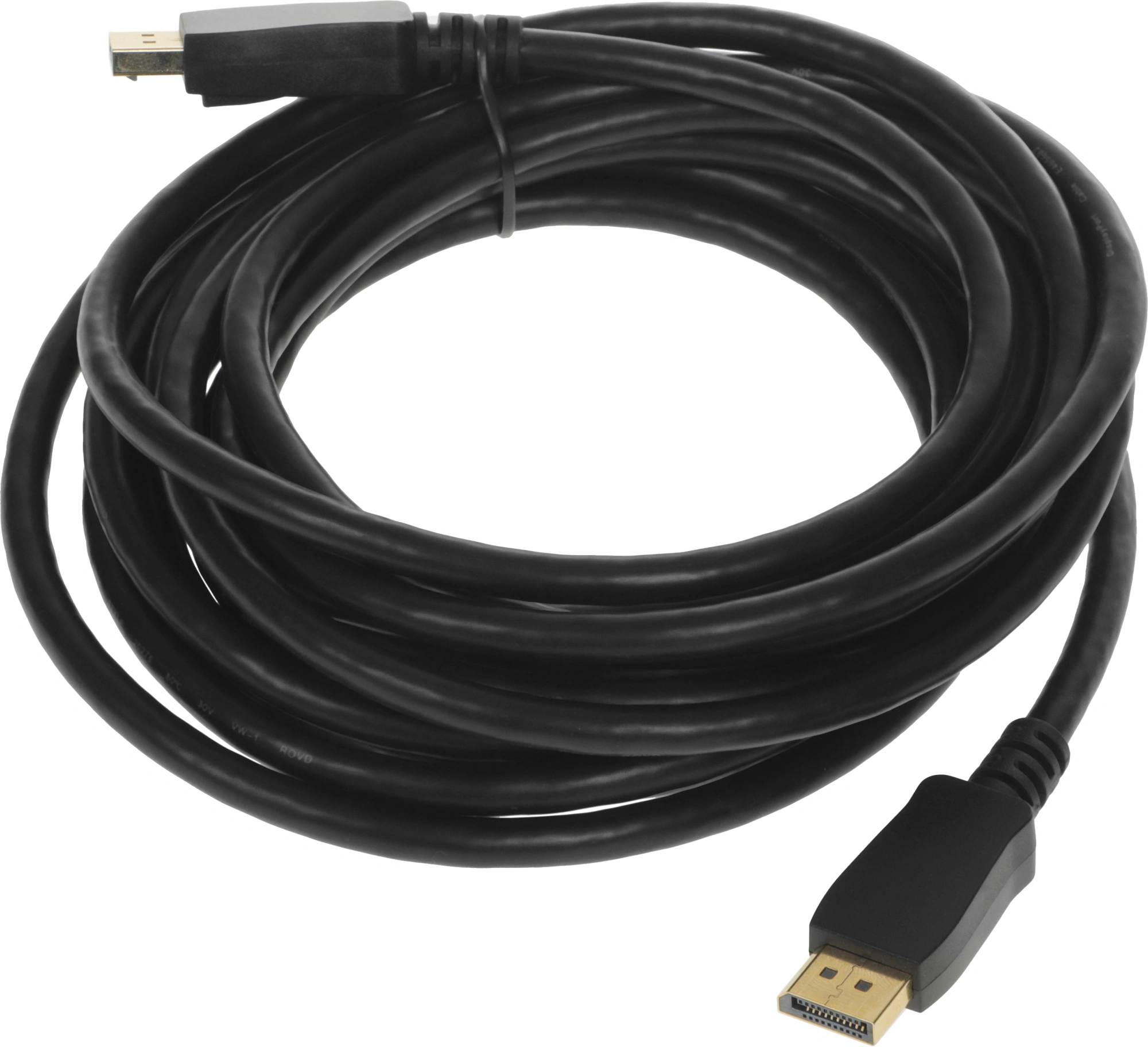 Кабель аудио-видео Buro V1.4 DisplayPort (m)/DisplayPort (m) 5м. черный (BHP-DPP-1.4-5) — миниатюра 4