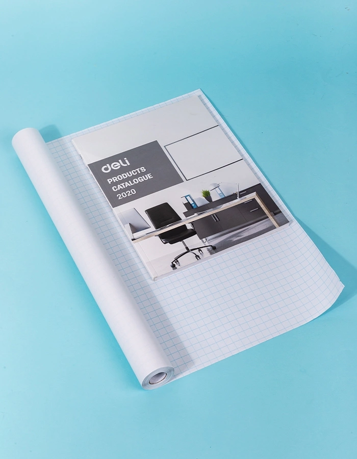 Пленка Deli EH831 Uspire для книги с липк.сл. ПП гладкая прозр. 500х3000 — миниатюра 10