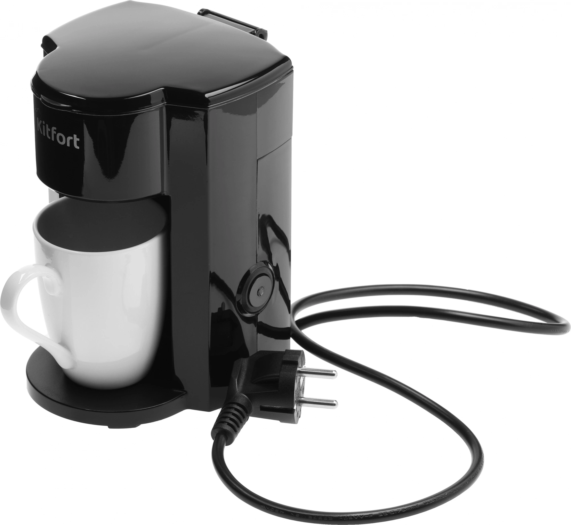 Кофеварка капельная Kitfort KT-763 350Вт черный — миниатюра 3