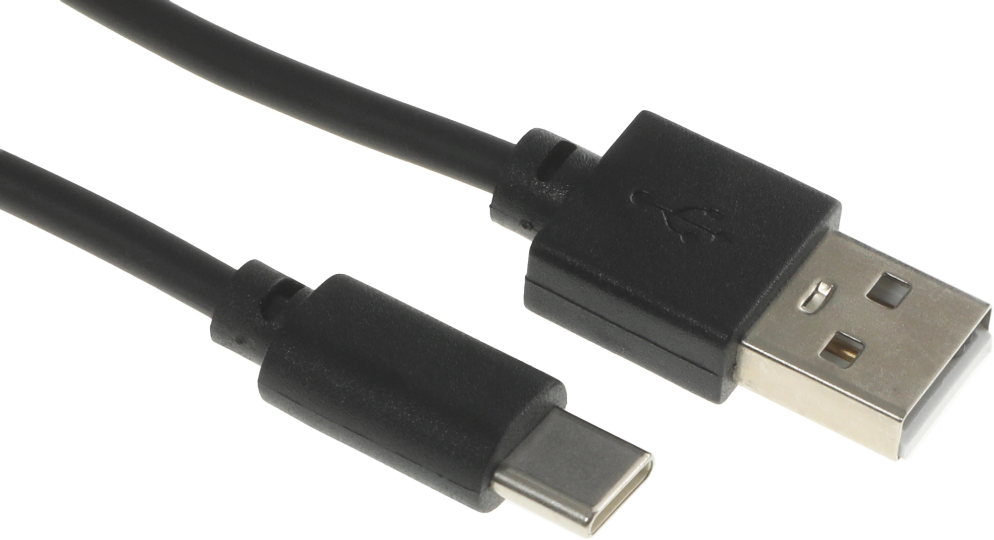 Кабель USB (m)-USB Type-C (m) 2м черный — фото 1