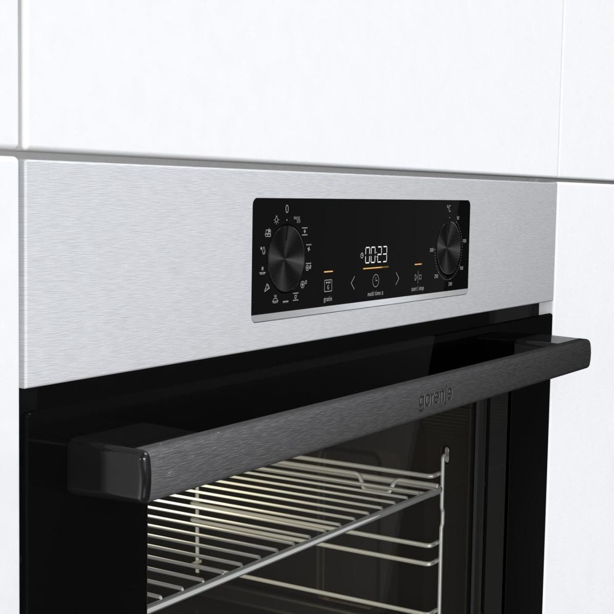 Духовой шкаф Электрический Gorenje BOSB6737E06X нержавеющая сталь/черный — миниатюра 3