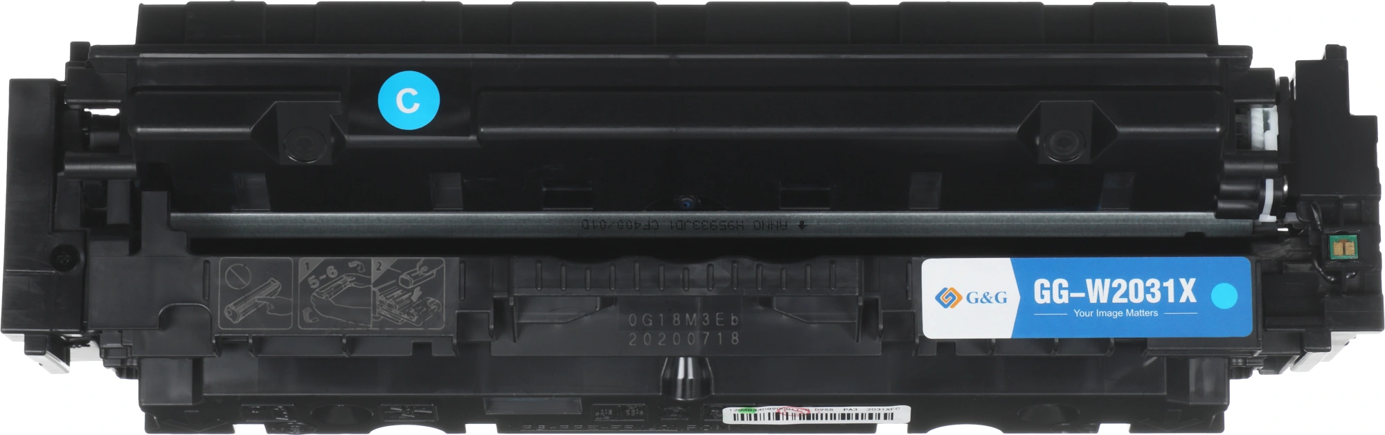 Картридж лазерный G&G GG-W2031X 415X голубой (6000стр.) для HP LJ M454/MFP M479 — миниатюра 8