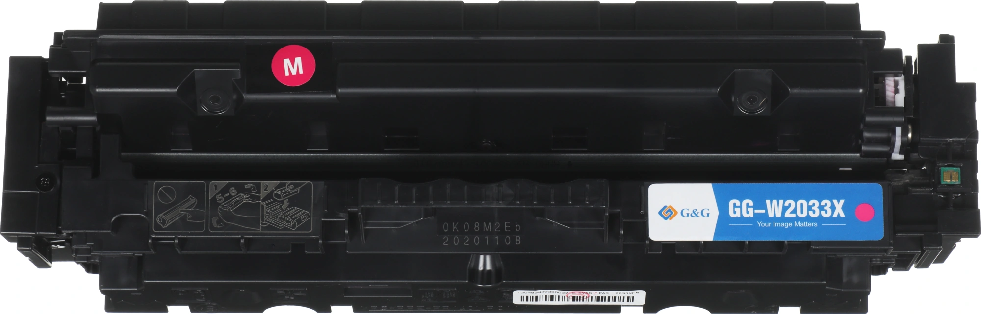 Картридж лазерный G&G GG-W2033X 415X пурпурный (6000стр.) для HP LJ M454/MFP M479 — миниатюра 9