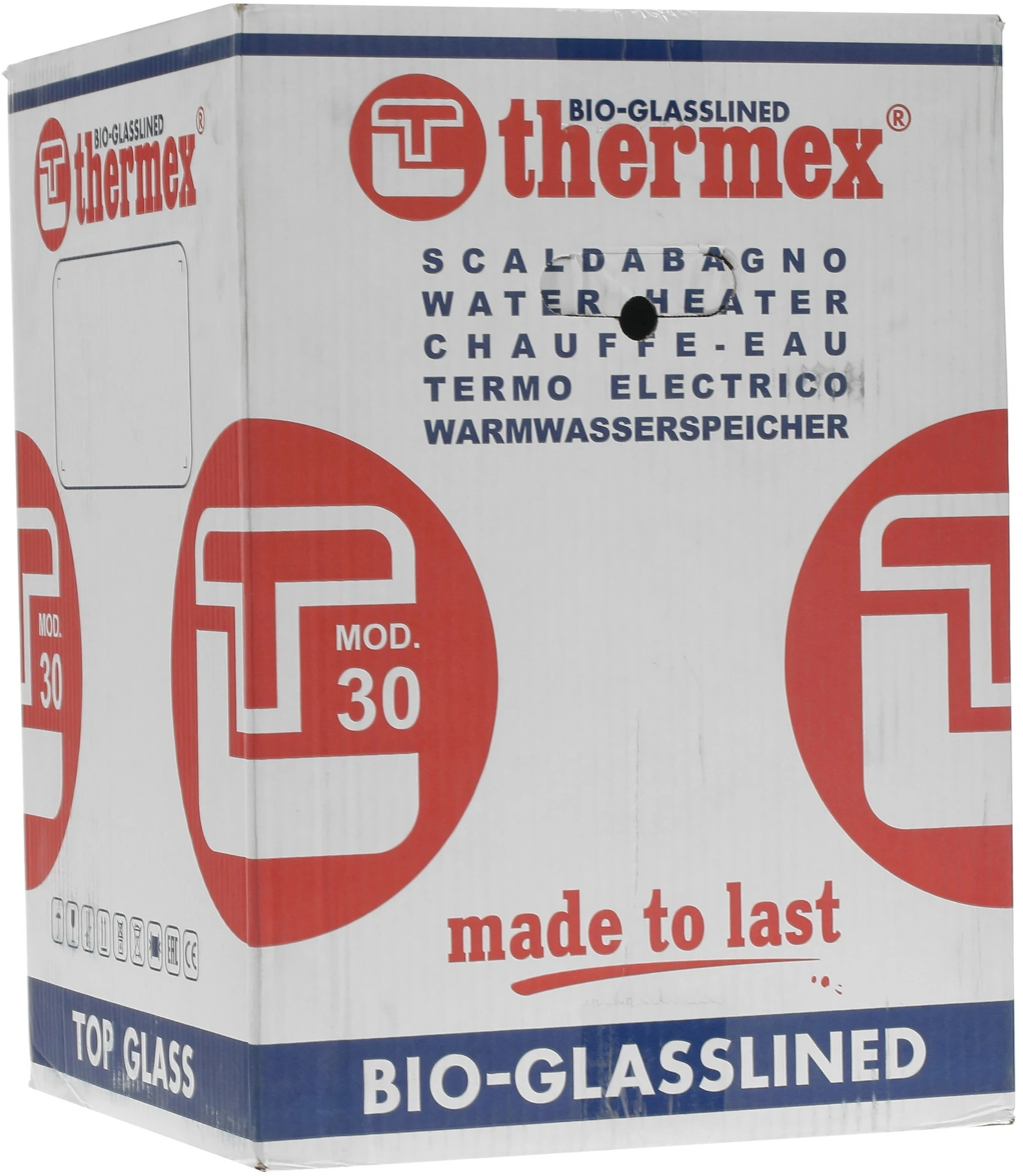 Водонагреватель Thermex TitaniumHeat 30 V Slim 1.5кВт 30л электрический настенный/белый — миниатюра 8