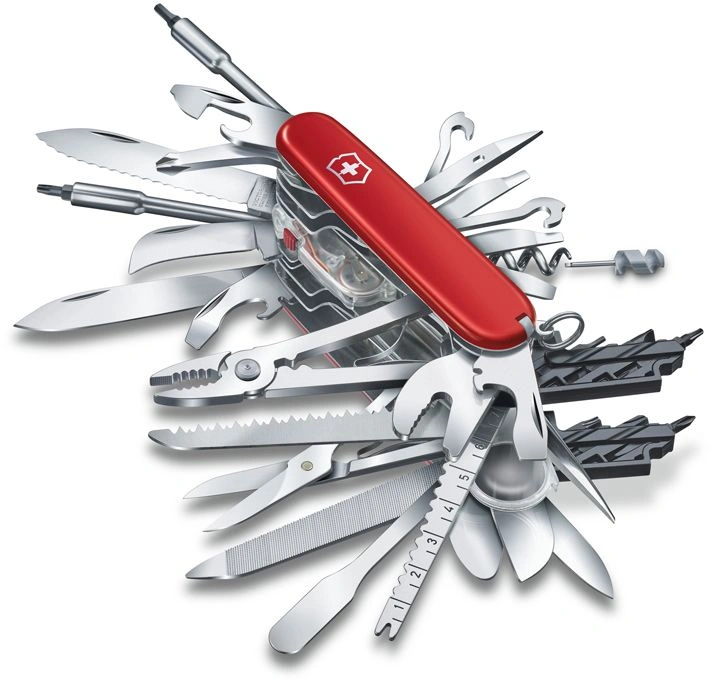 Нож перочинный Victorinox SwissChamp XXL (1.6795.XXL) 91мм 73функц. красный подар.коробка — миниатюра 4