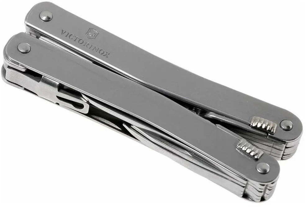 Мультитул Victorinox SwissTool Spirit X (3.0235.L) 105мм 35функц. мини-отвертка/штопор/набор бит/чехол кожаный серебристый карт.коробка — миниатюра 3