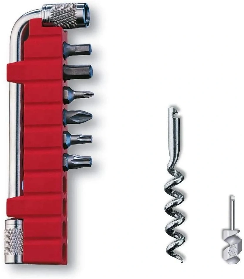 Мультитул Victorinox SwissTool Spirit X (3.0235.L) 105мм 35функц. мини-отвертка/штопор/набор бит/чехол кожаный серебристый карт.коробка — миниатюра 5