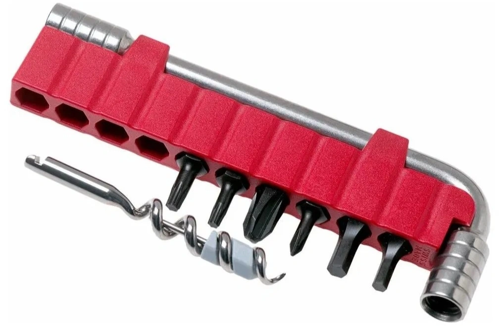 Мультитул Victorinox SwissTool Spirit X (3.0235.L) 105мм 35функц. мини-отвертка/штопор/набор бит/чехол кожаный серебристый карт.коробка — миниатюра 6