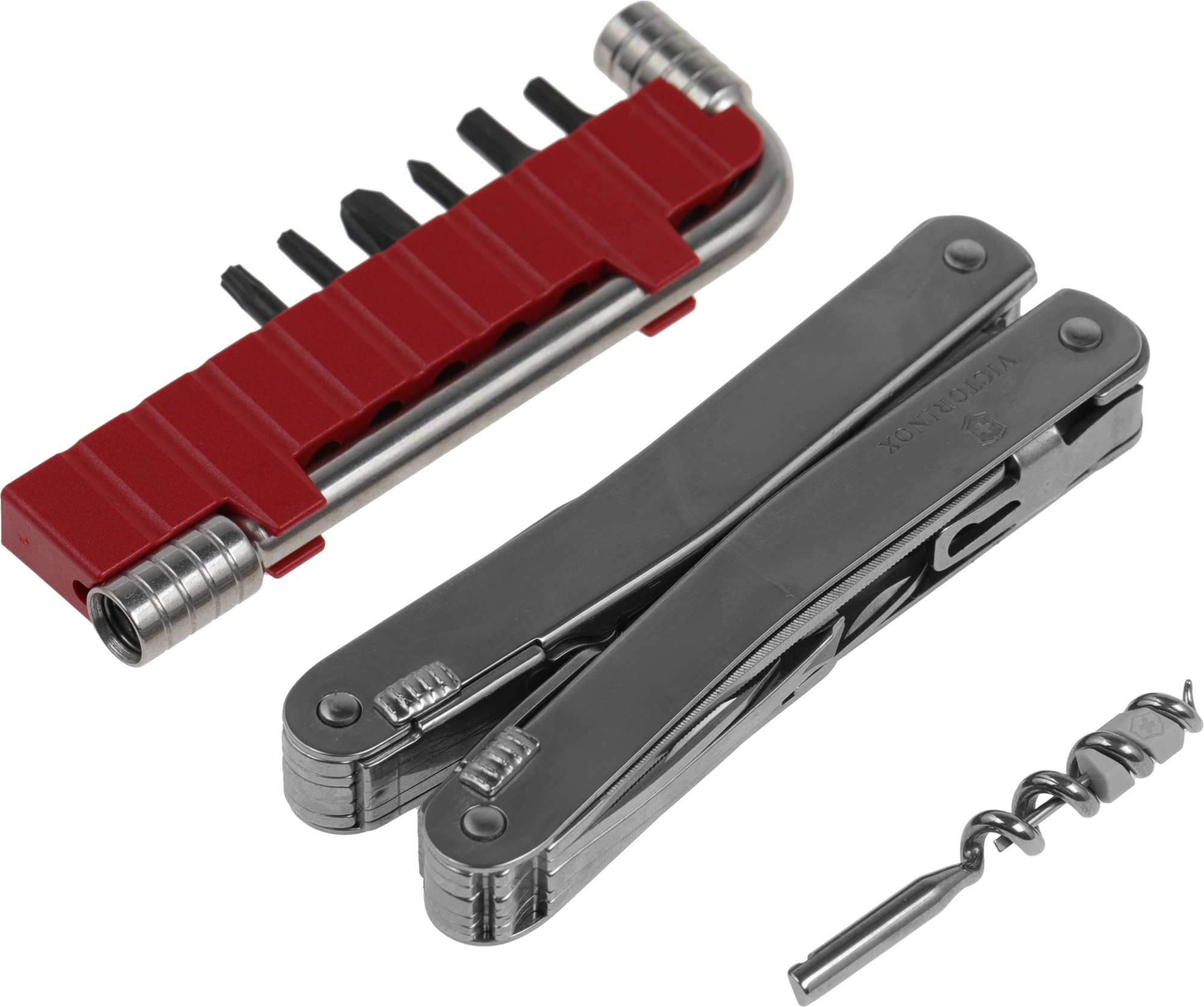 Мультитул Victorinox SwissTool Spirit X (3.0235.N) 105мм 35функц. мини-отвертка/штопор/набор бит/удлинитель/чехол нейлоновый серебристый карт.коробка — миниатюра 7