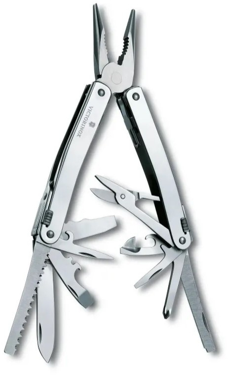 Мультитул Victorinox SwissTool Spirit X Plus Ratchet (3.0236.N) 105мм 36функц. чехол нейлоновый серебристый карт.коробка — миниатюра 3