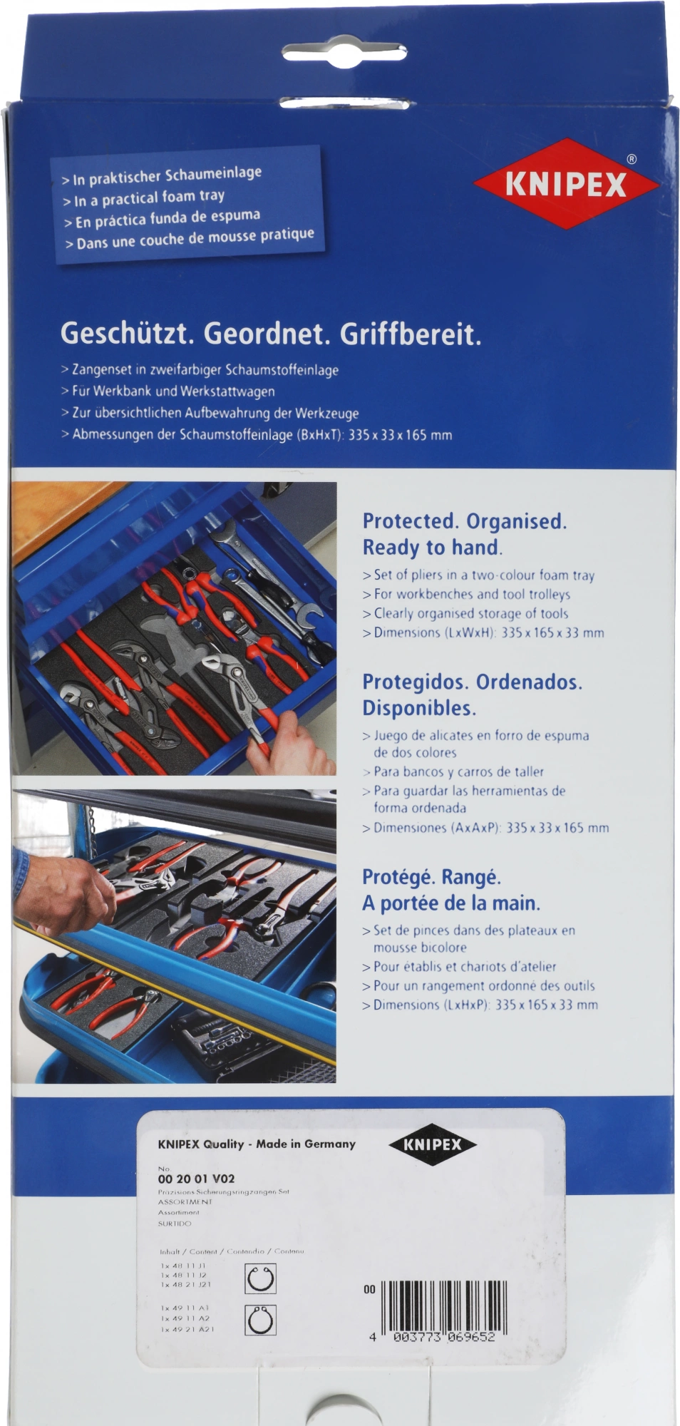 Набор инструментов Knipex KN-002001V02 6 предметов — миниатюра 4