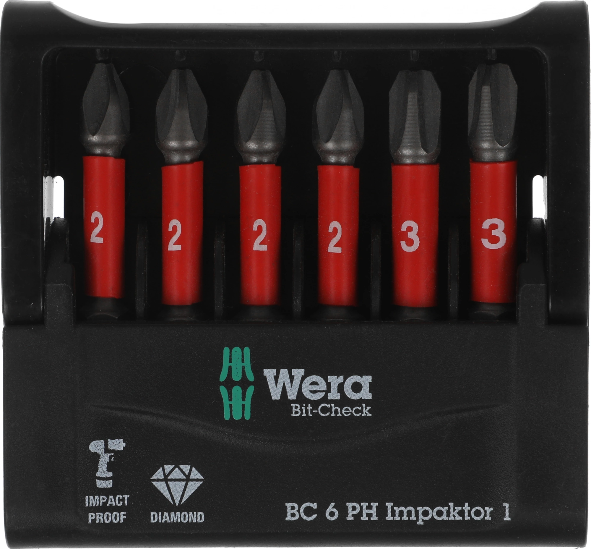 Набор бит Wera WE-057691 универсал. (6пред.) для гайковертов — миниатюра 5