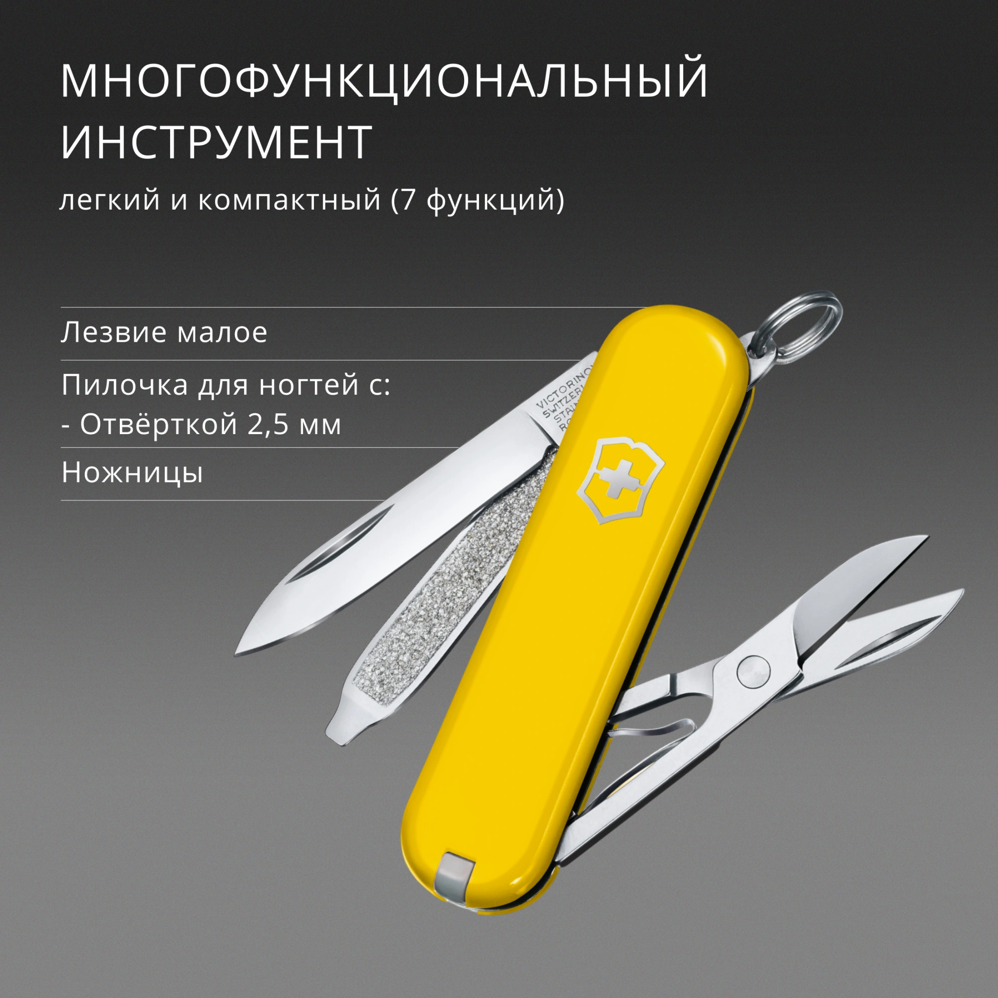 Нож перочинный Victorinox Classic SD Sunny Side (0.6223.8G) 58мм 7функц. подар.коробка — миниатюра 8