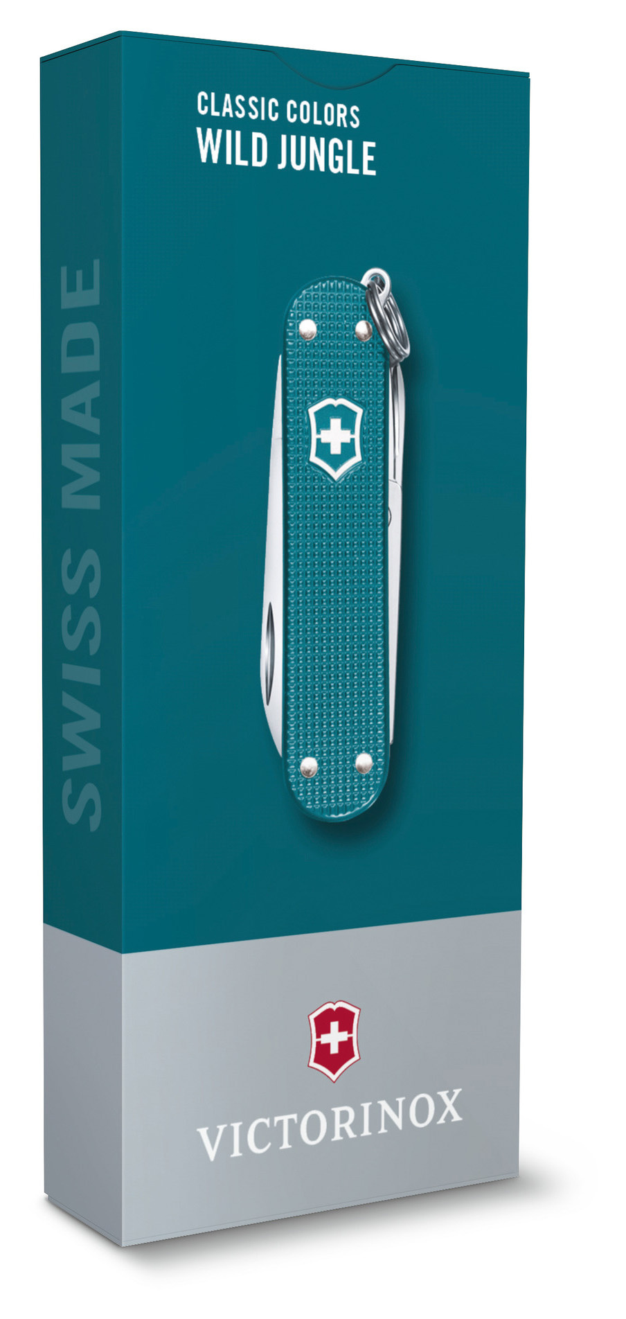 Нож перочинный Victorinox Classic SD Alox Wild Jungle (0.6221.242G) 58мм 7функц. подар.коробка — миниатюра 4