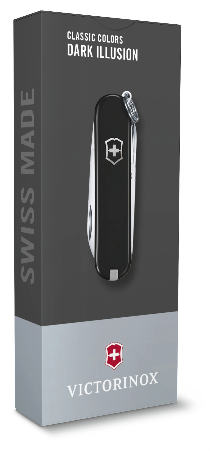 Нож перочинный Victorinox Classic SD Dark Illusion (0.6223.3G) 58мм 7функц. черный подар.коробка — миниатюра 4