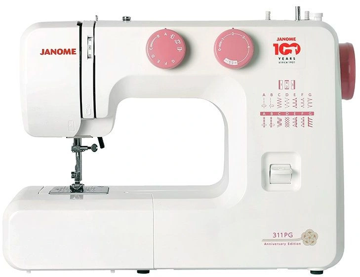 Швейная машина Janome 311PG белый/розовый — миниатюра 2