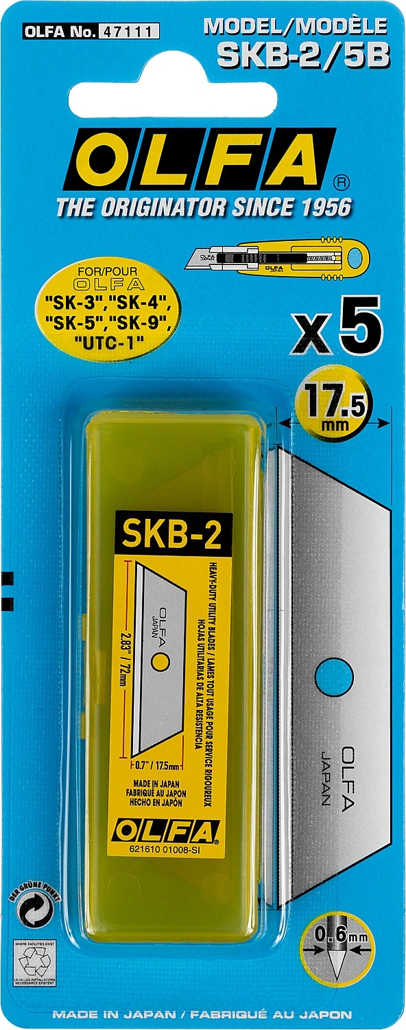 Лезвие Olfa OL-SKB-2/5B 17.5мм лезв.5шт — миниатюра 2