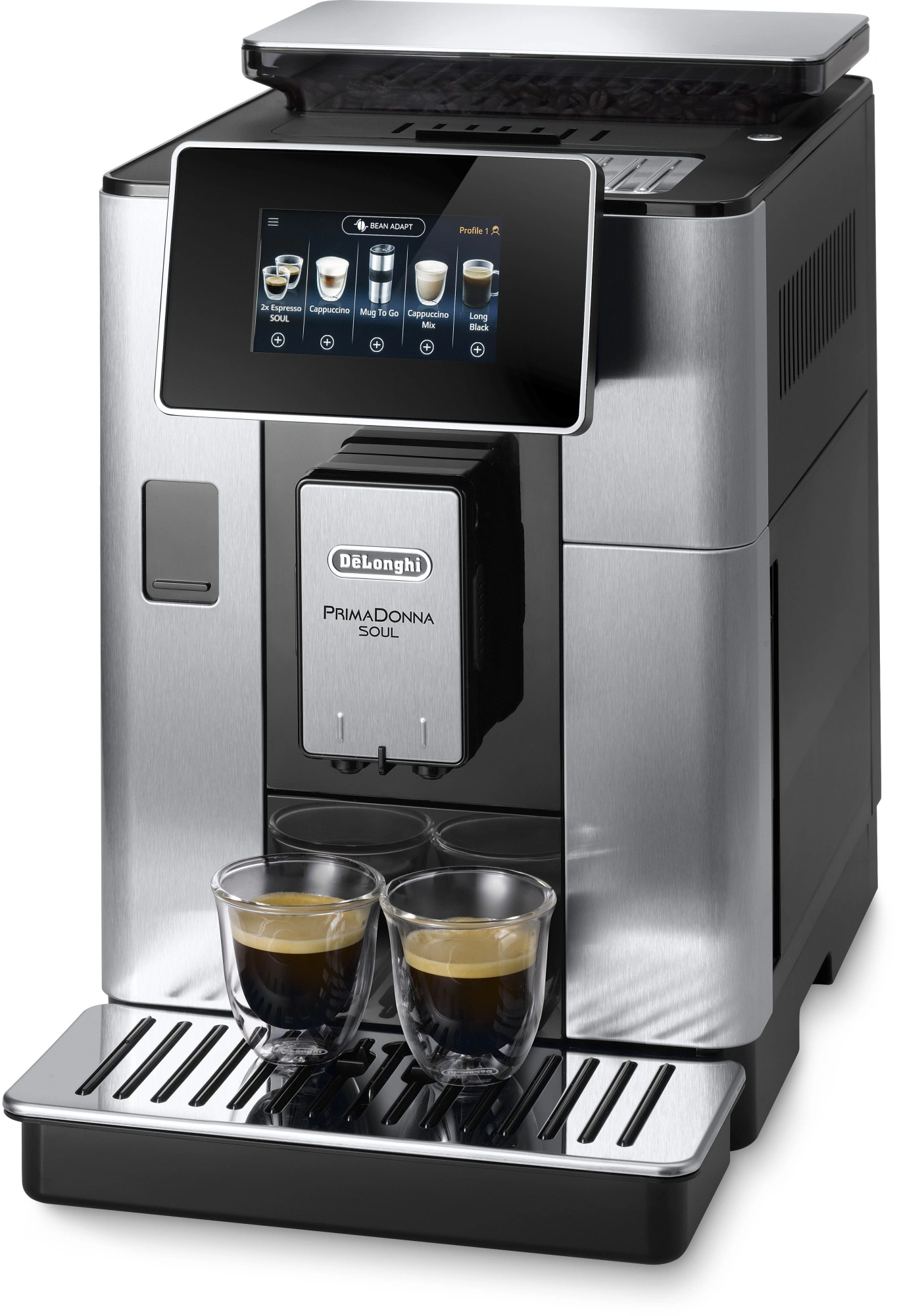 Кофемашина Delonghi Primadonna Soul ECAM610.74.MB 1450Вт черный/серебристый — миниатюра 2