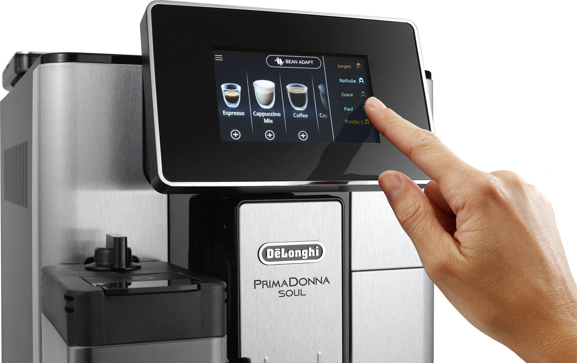 Кофемашина Delonghi Primadonna Soul ECAM610.74.MB 1450Вт черный/серебристый — миниатюра 6