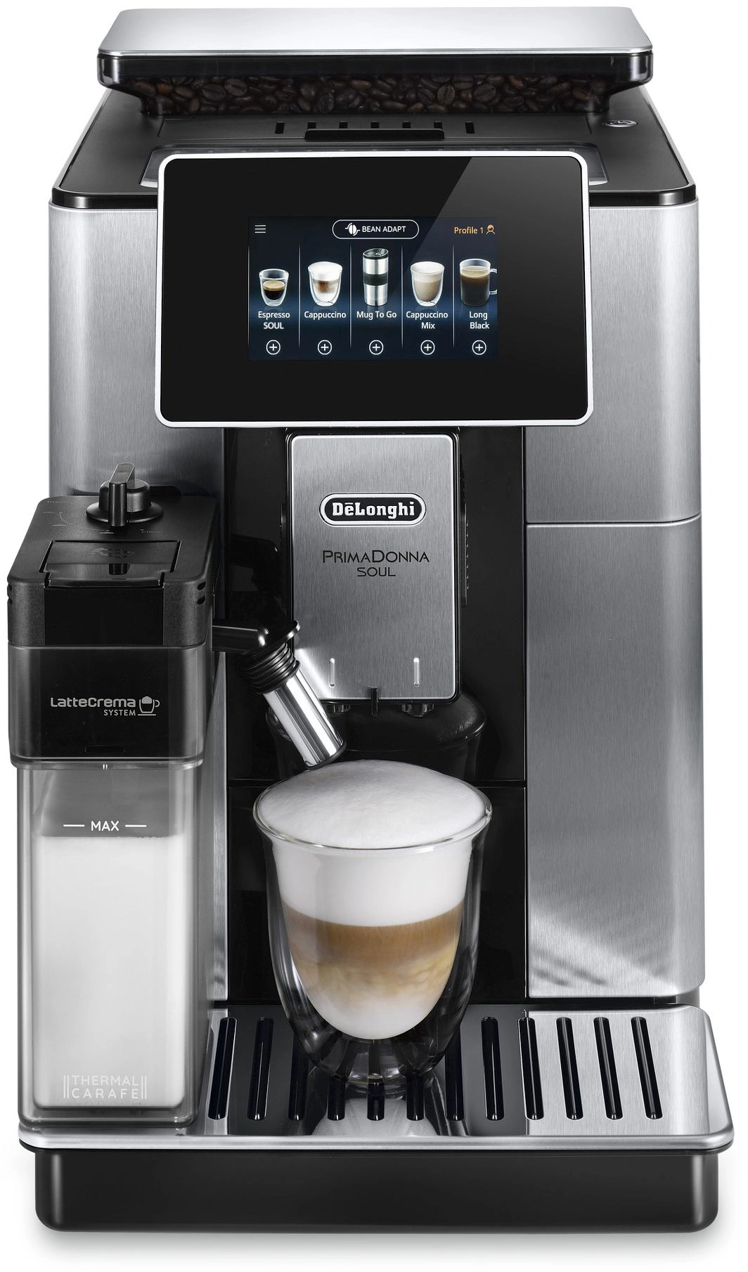 Кофемашина Delonghi Primadonna Soul ECAM610.74.MB 1450Вт черный/серебристый — миниатюра 18