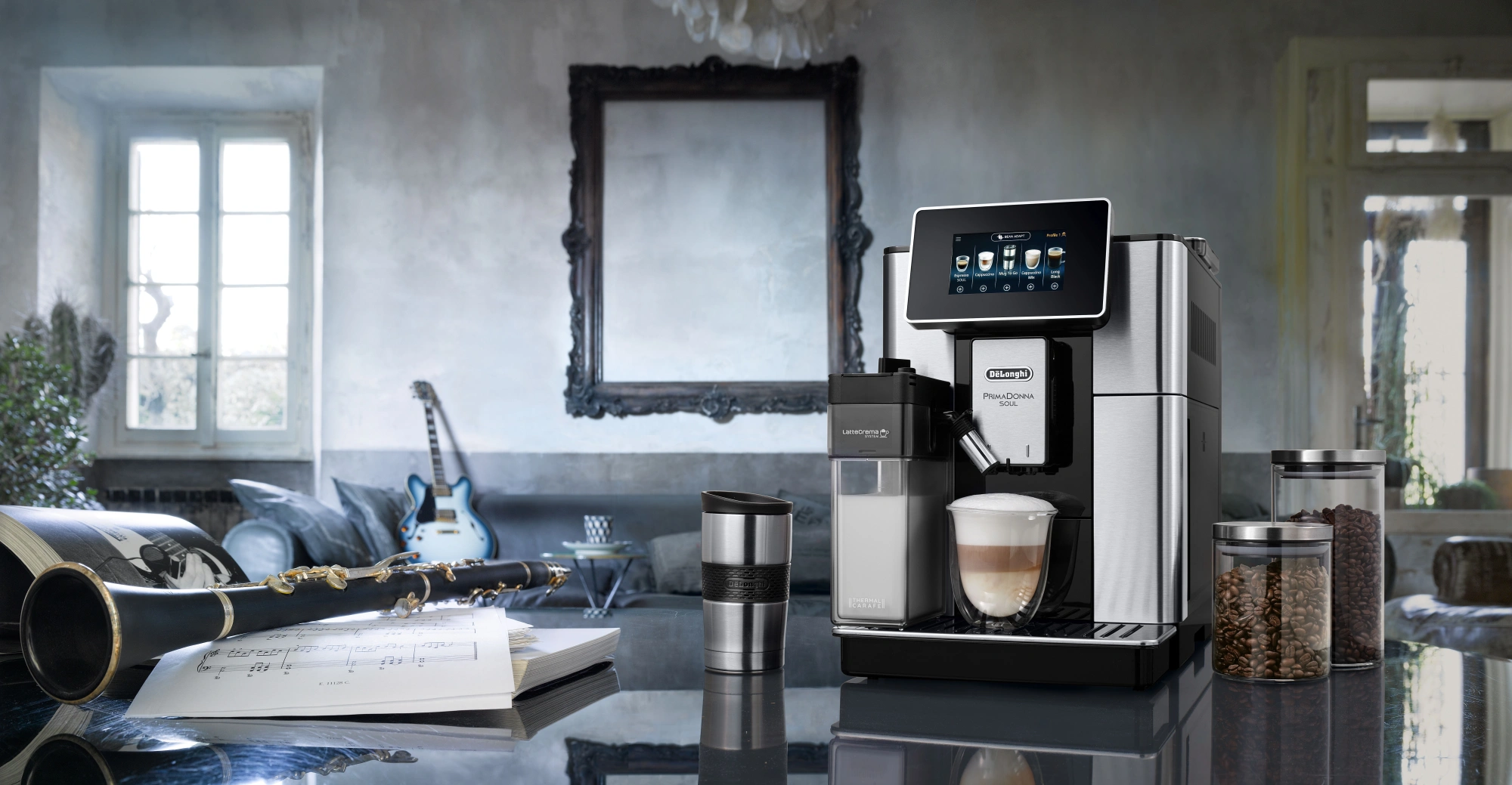 Кофемашина Delonghi Primadonna Soul ECAM610.74.MB 1450Вт черный/серебристый — миниатюра 9