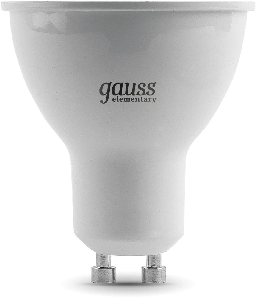 Лампа светодиодная Gauss 7Вт цок.:GU10 рефлек. 220B св.свеч.бел.нейт. MR16 (упак.:1шт) (13627) — миниатюра 2