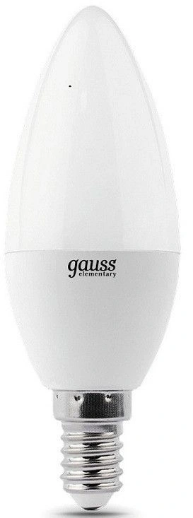 Лампа светодиодная Gauss 8Вт цок.:E14 свеча 220B св.свеч.бел.теп. C37 (упак.:1шт) (33118) — миниатюра 7