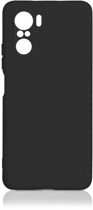Чехол (клип-кейс) DF для Xiaomi Poco F3 poOriginal-04 черный (DF POORIGINAL-04 (BLACK))