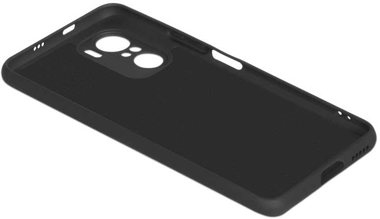 Чехол (клип-кейс) DF для Xiaomi Poco F3 poOriginal-04 черный (DF POORIGINAL-04 (BLACK)) — миниатюра 3