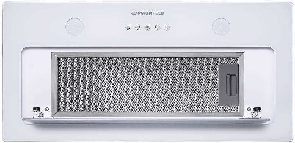 Вытяжка встраиваемая Maunfeld TRAPEZE 601GG белый управление: кнопочное (1 мотор) — миниатюра 6