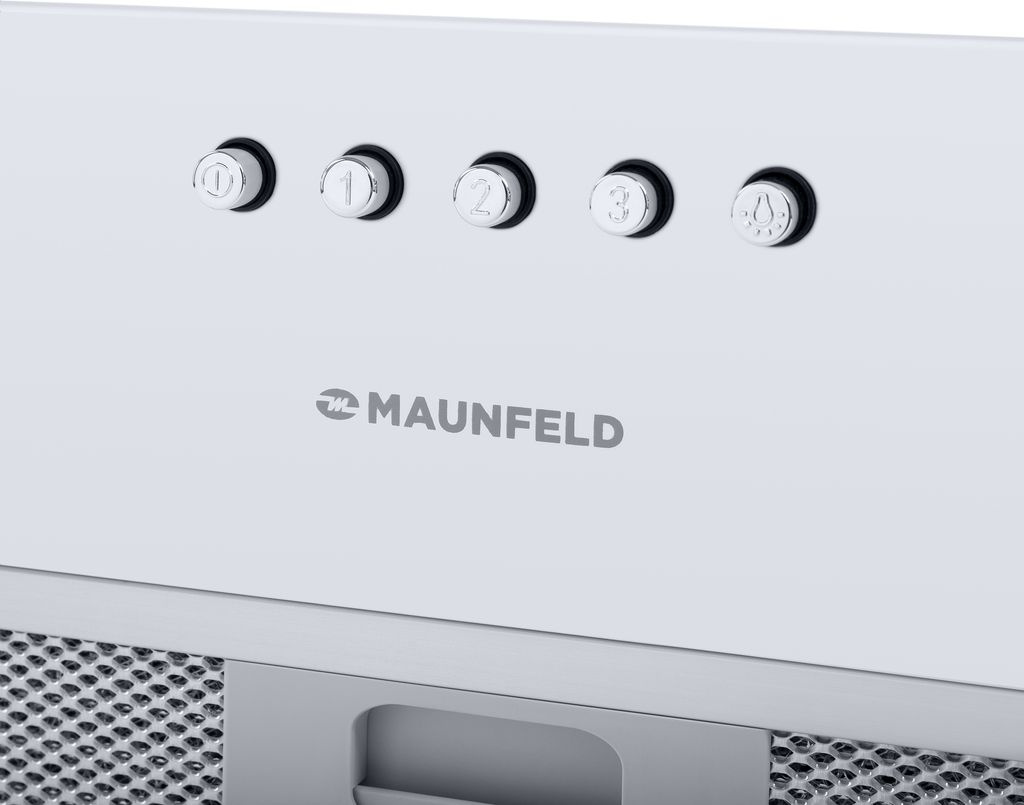 Вытяжка встраиваемая Maunfeld Crosby Power 50 белый управление: кнопочное (1 мотор) — миниатюра 8