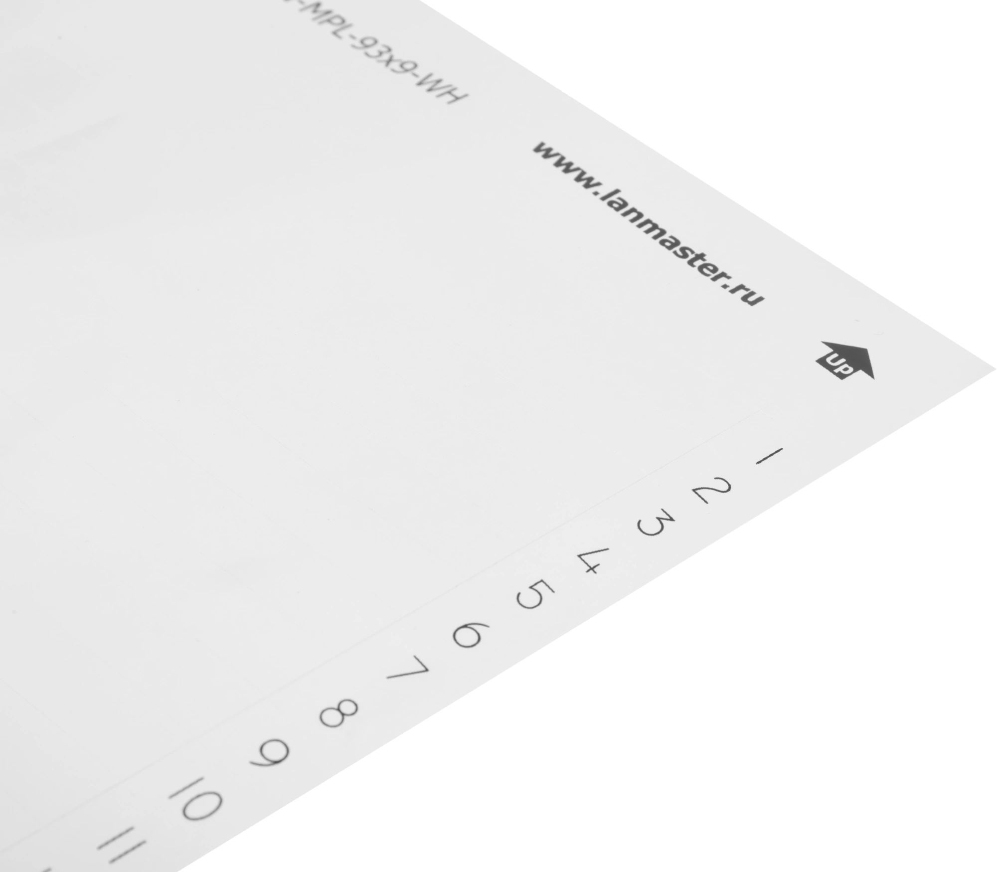 Маркер Lanmaster LAN-MPL-93X9-WH 93x9мм полиэстр (упак:1шт) для лазерных принтеров белый — миниатюра 5