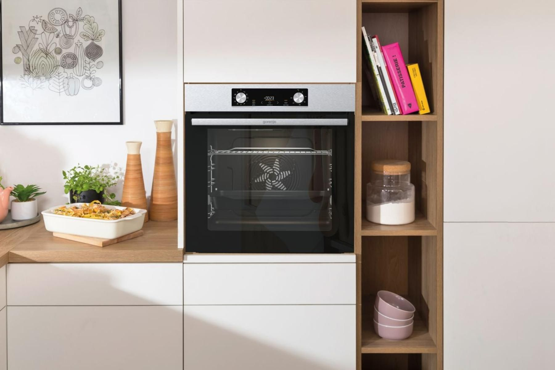 Духовой шкаф Электрический Gorenje BO6735E05X нержавеющая сталь/черный — миниатюра 10