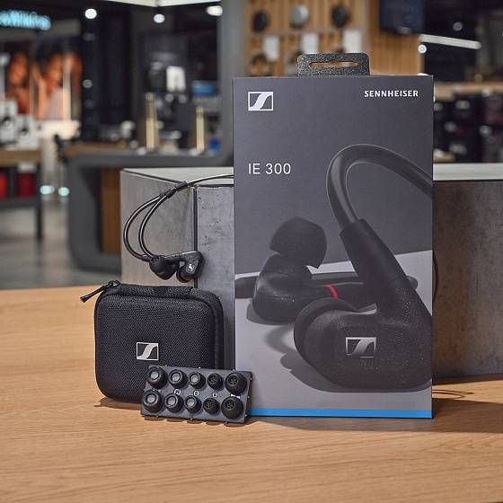 Наушники вкладыши Sennheiser IE 300 1.25м черный проводные крепление за ухом (509104) — миниатюра 9