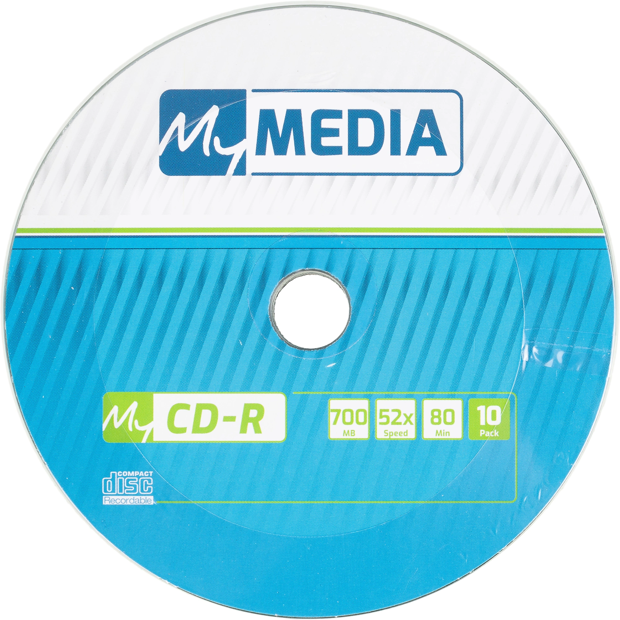 Диск CD-R MyMedia 700Mb 52x Pack wrap (10шт) (69204) — миниатюра 2