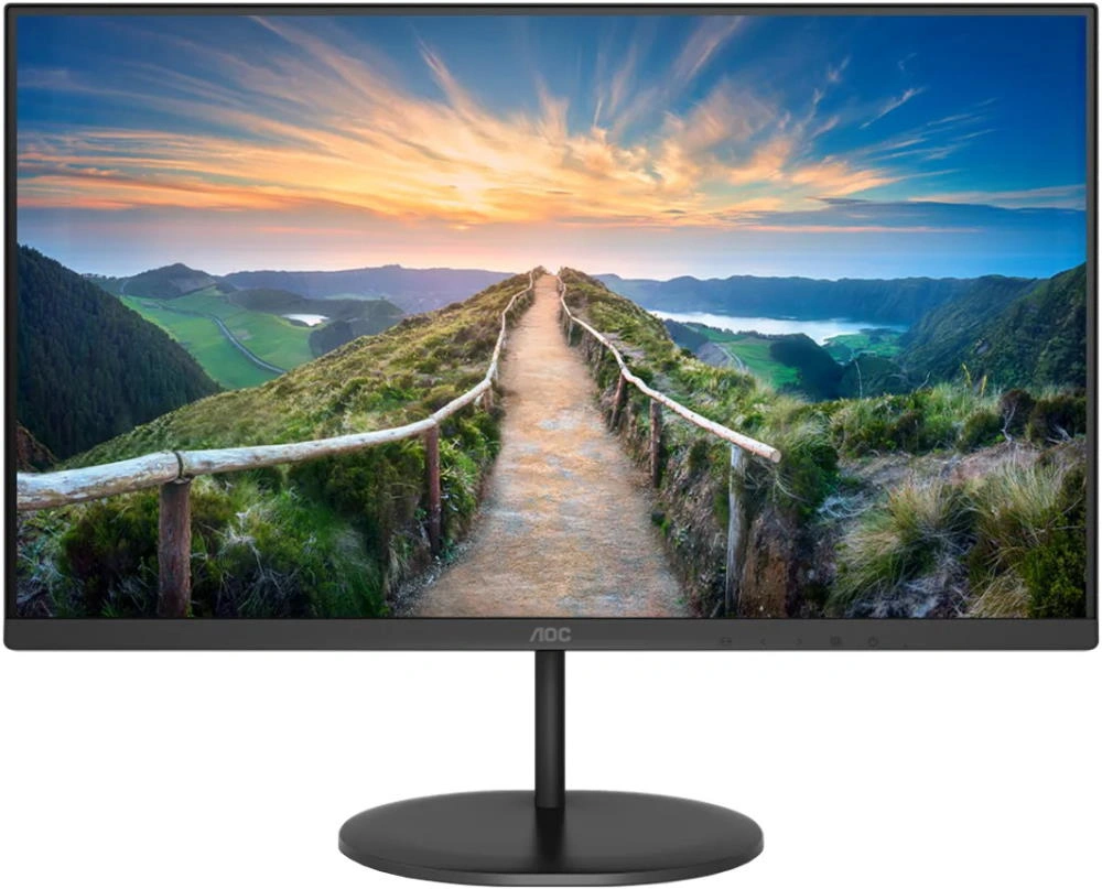 Монитор AOC 23.8" Value Line Q24V4EA черный IPS LED 16:9 HDMI M/M матовая 250cd 178гр/178гр 2560x1440 75Hz DP 2K 3.45кг — миниатюра 7