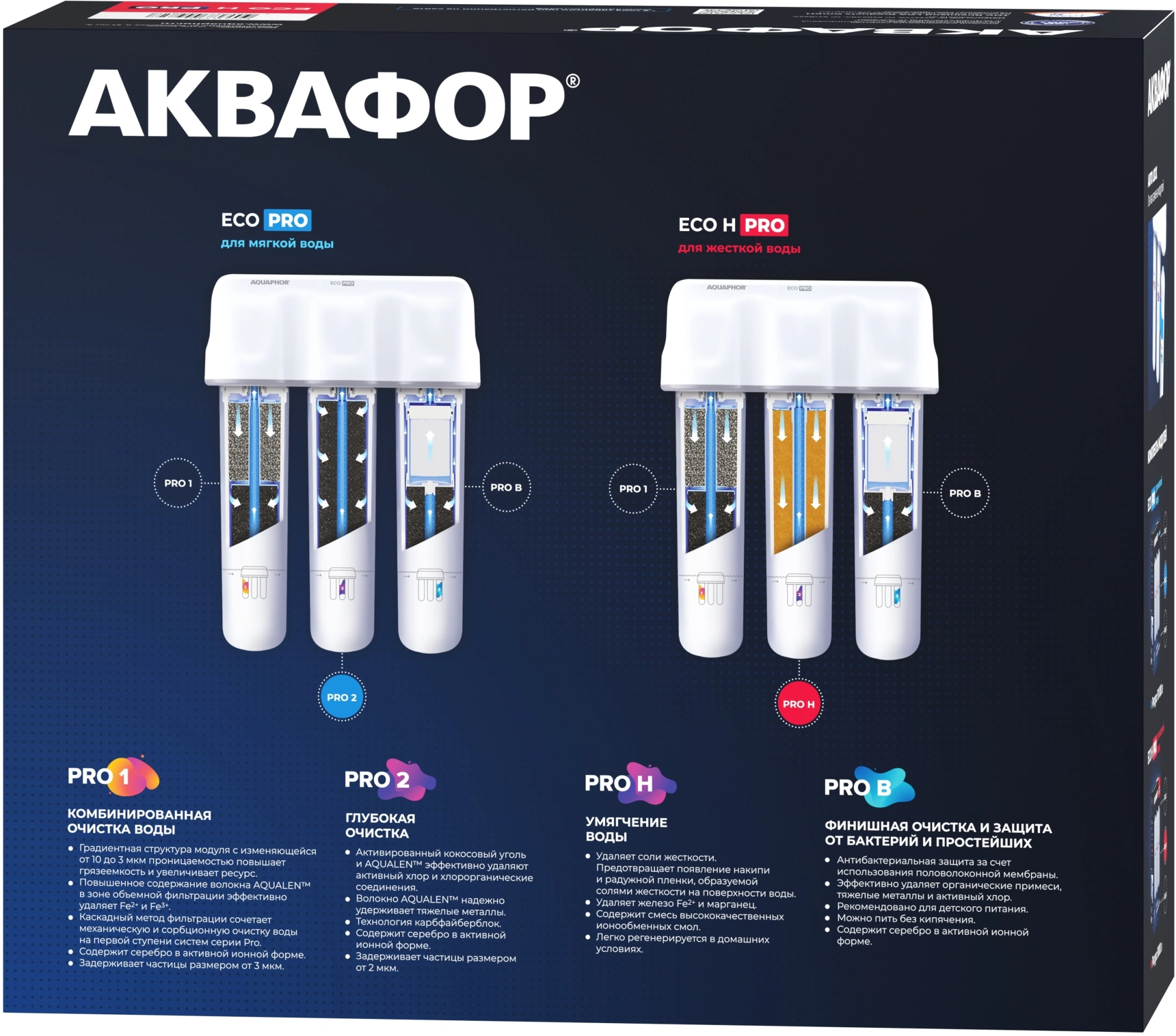 Водоочиститель Аквафор Кристалл ECO H Pro белый — миниатюра 4