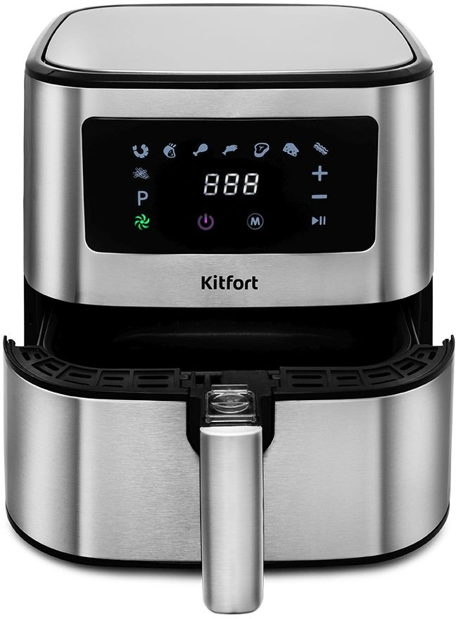 Аэрогриль Kitfort KT-2228 5.5л 1700Вт серебристый (КТ-2228) — миниатюра 9