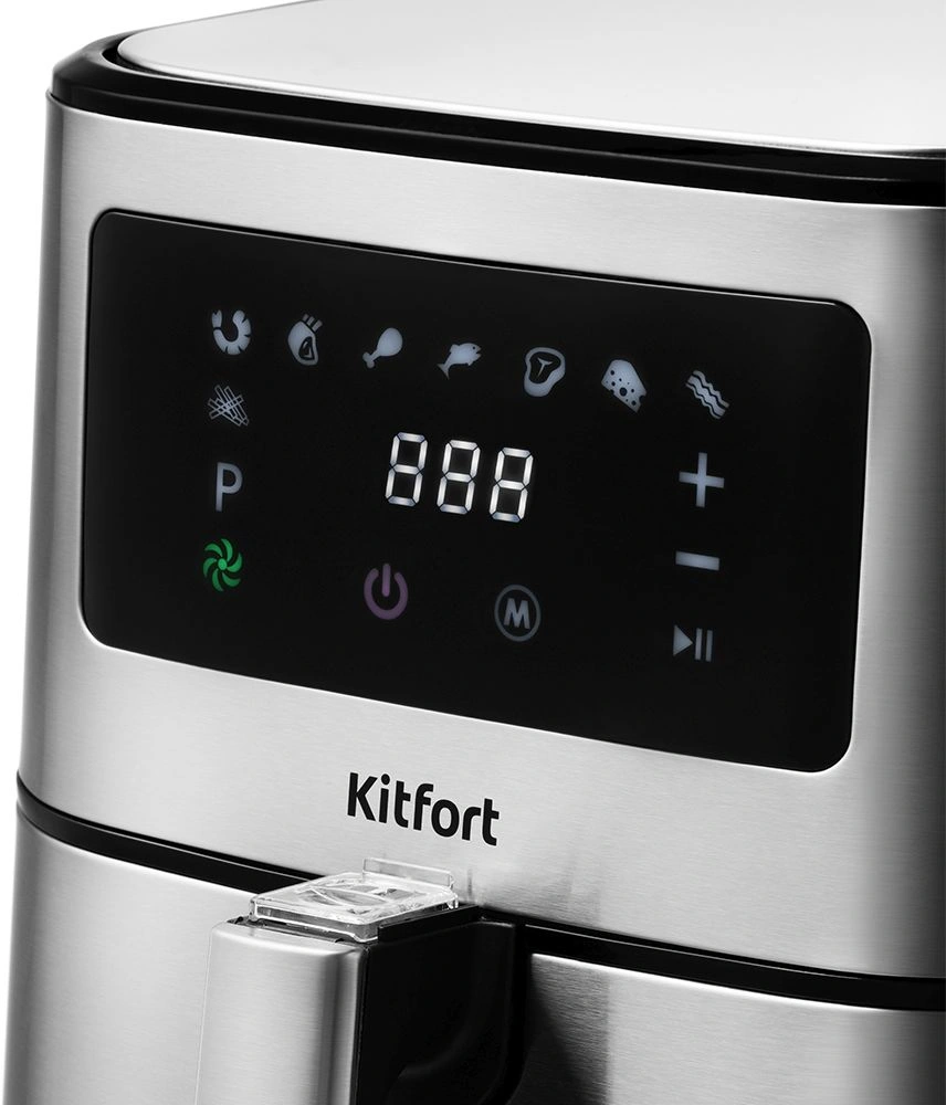 Аэрогриль Kitfort KT-2228 5.5л 1700Вт серебристый (КТ-2228) — миниатюра 11