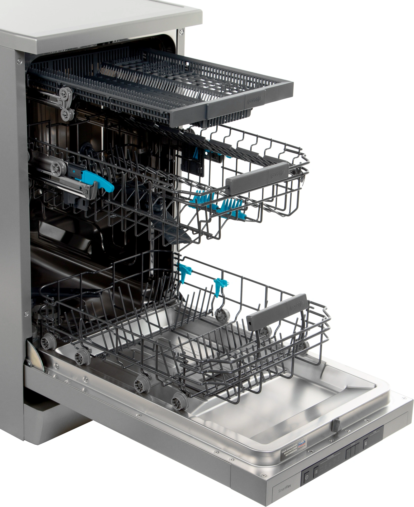 Посудомоечная машина Gorenje GS541D10X (Инвертор-3) нержавеющая сталь (узкая) инвертор — миниатюра 13