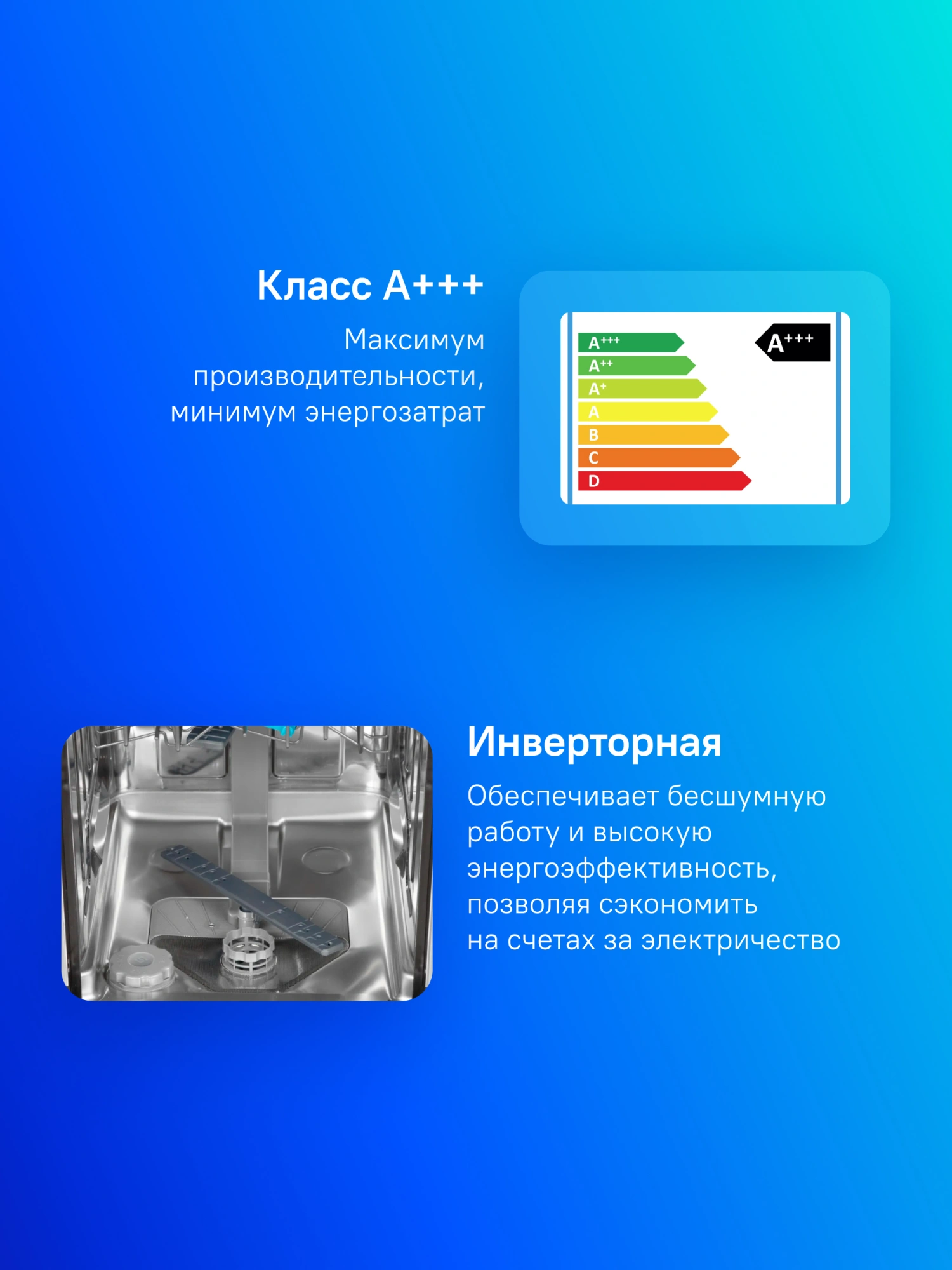 Посудомоечная машина Gorenje GS541D10X (Инвертор-3) нержавеющая сталь (узкая) инвертор — миниатюра 19