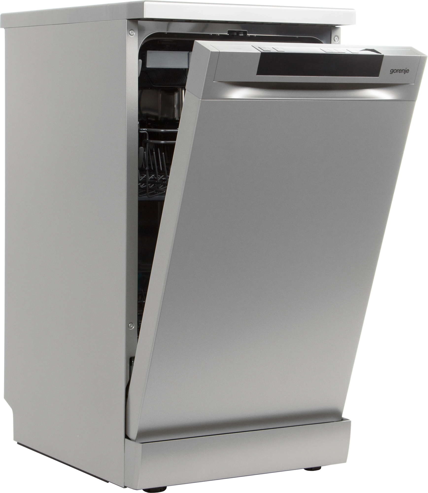 Посудомоечная машина Gorenje GS541D10X (Инвертор-3) нержавеющая сталь (узкая) инвертор — миниатюра 2