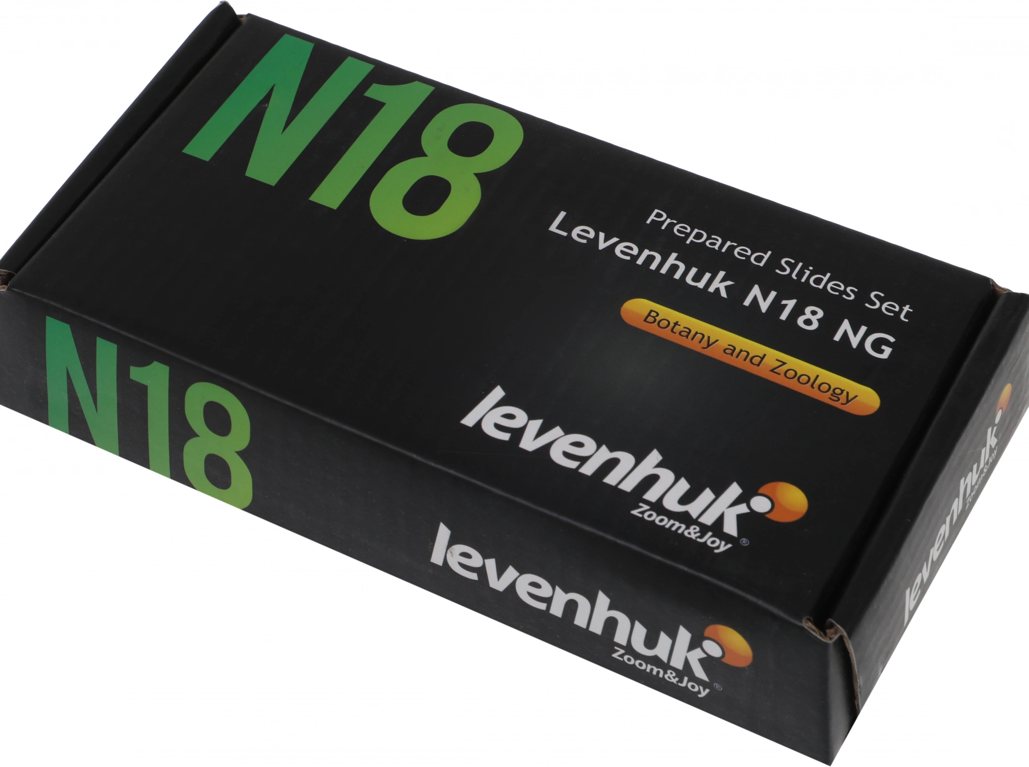 Набор микропрепаратов Levenhuk N18 NG 83предм. прозрачный/черный/оранжевый (29276) — фото 1