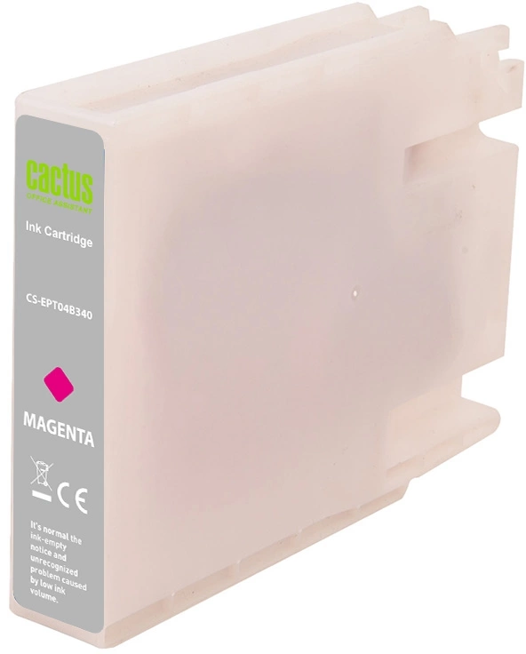 Картридж струйный Cactus CS-EPT04B340 T04B3 пурп.пигм. (54мл) для Epson WorkForce Pro WF-C8190, WF-C8690 с чипом — миниатюра 2