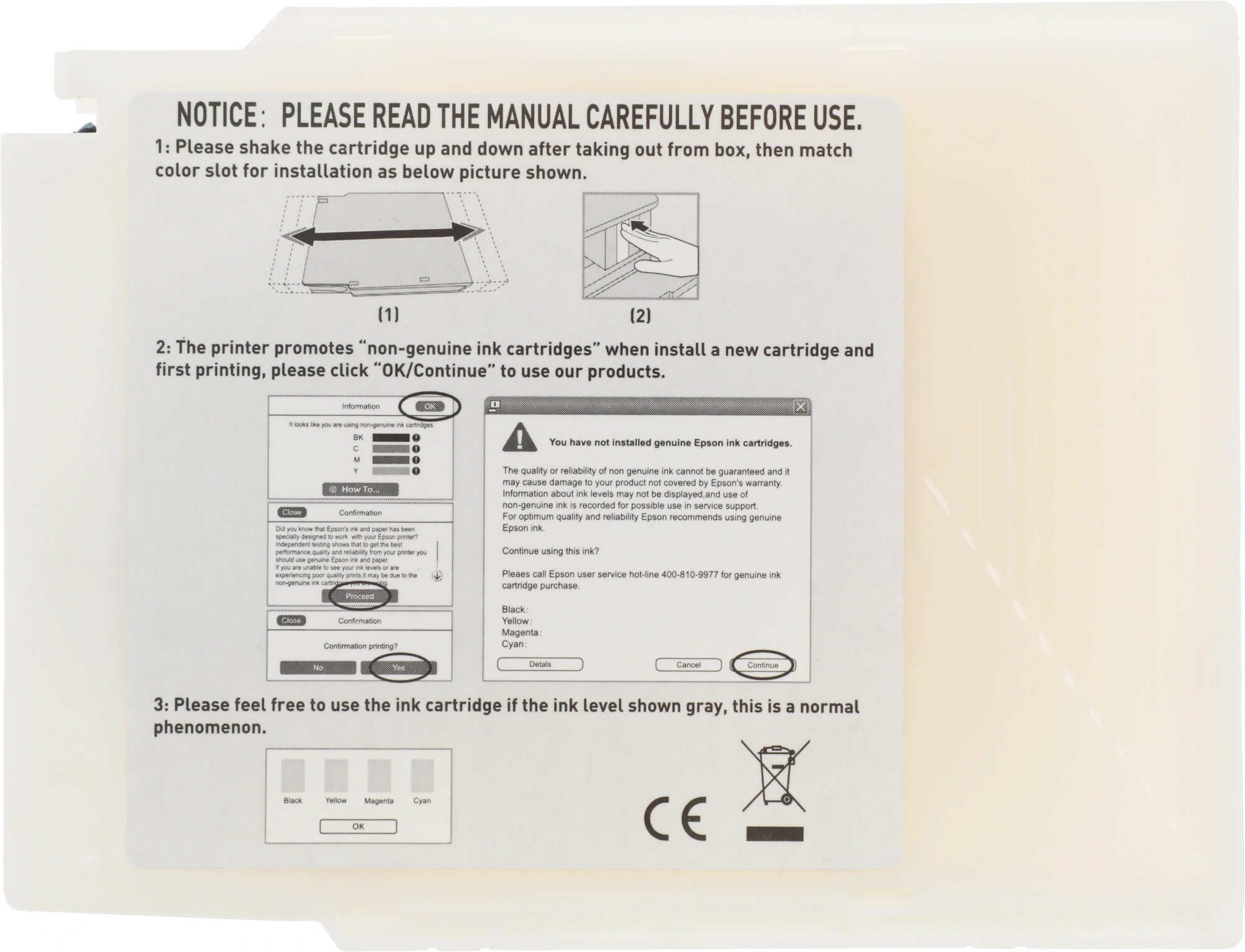 Картридж струйный Cactus CS-EPT04A440 T04A4 желт.пигм. (85мл) для Epson WorkForce Pro WF-C8190, WF-C8690 с чипом — миниатюра 8