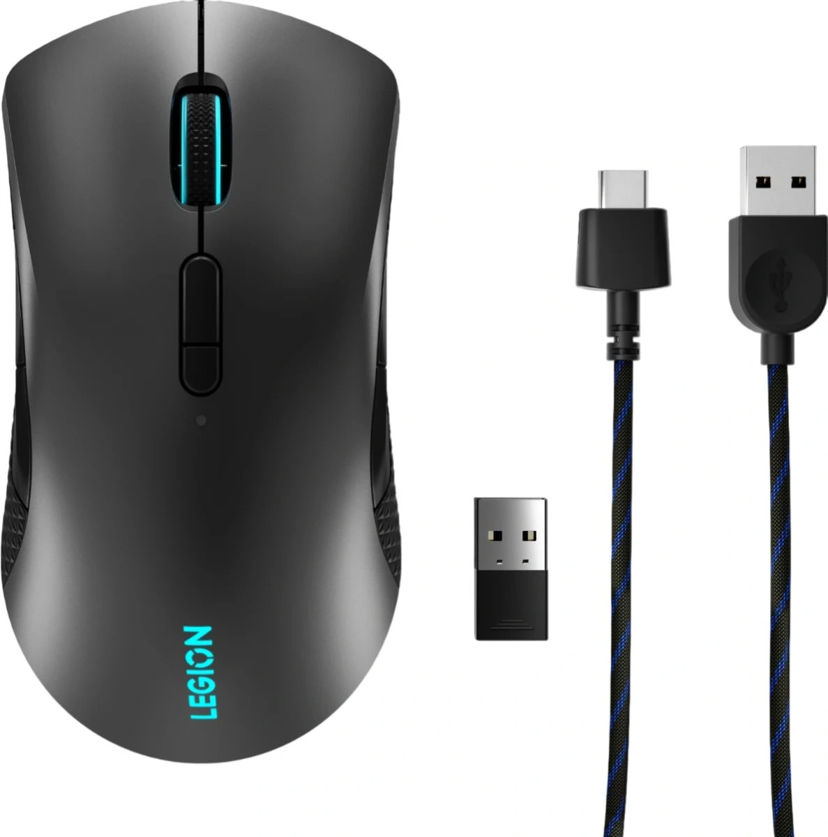 Мышь Lenovo Legion M600 черный оптическая 16000dpi беспров. BT/Radio USB 9but (GY50X79385) — миниатюра 6